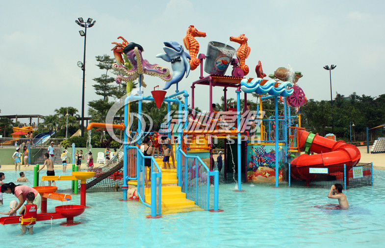 Commercial Water Park Equipment Kids Water Playground For 50 Riders