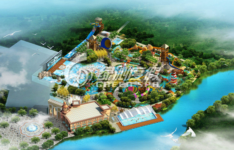 Professional Giant Water Park Conceptual Design , Customized outdoor