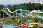 Roller Coaster Water Park Slide Fiberglass Customized Color With Two Riders