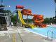 OEM Outdoor Water Park Game Toy Swimming Pool Slide Fiberglass For Kid