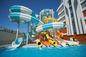 Adults Outdoor Multi Fiberglass Slide Set For Water Amusement Park Playground