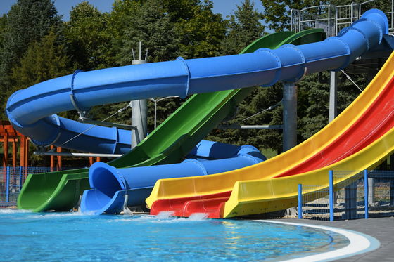 OEM Commercial Swimming Pool Accessories Fiberglass Slide For Kids