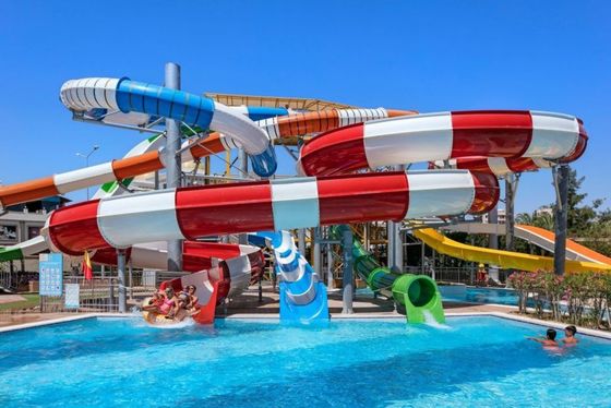 ODM Outdoor Water Theme Park Sports Game Rides Tube Fiberglass Slide