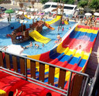 Fiberglass Swimming Pool Slide Combo Suitable For Water Park, Hotel, Resort