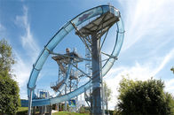 17m Height Aqualoop Water Slide Customized FRP Giant Water Slide For Adults