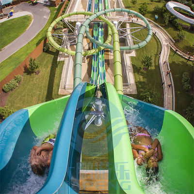 Good price Twist Aqualoop Water Slide Double Fiberglass Water Park Flume Pool Slide online