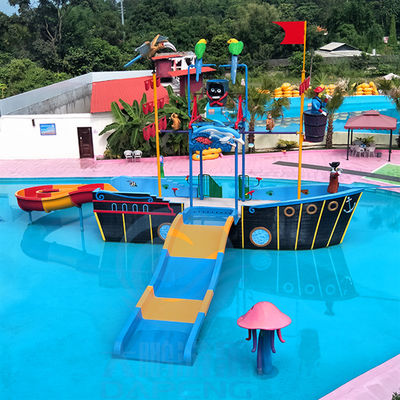 Good price Pirate Ship Water Slide with Anti-static Fiberglass Customized Color and Galvanized Steel for Aqua Parks online