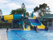 Fiberglass Swimming Pool Water Slide West Beach Parks Resort Aqua Slide Sets