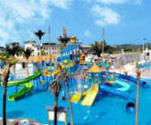Customized Playground Water Slide Medium Theme Park Aqua Tower