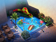 Anti UV Aqua Park Playground Spray Park Fiberglass Family Water Slides