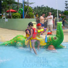 FRP Crocodile Spray Animals Water Spray Games With Seat In The Water Park