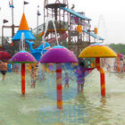 All Fiberglass Made Small Mushroom Fountains For Children Water Park Splash Zone