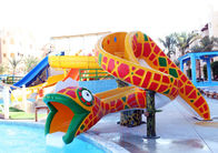 Outdoor Cobra Mini Pool Slide Fiberglass Swimming Pool Water Game For Children