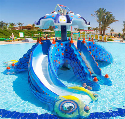 Good price Octopus Mini Pool Slide Outdoor Indoor Children Play Pool Fiberglass With Roof online