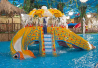 Octopus Mini Pool Slide Outdoor Indoor Children Play Pool Fiberglass With Roof