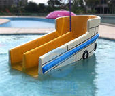 Commercial Mini Pool Slide Fiberglass Water Park Pool Slide Anti Static For Hotel