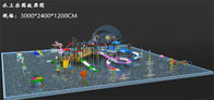 1400㎡ Medium Aqua Park Anti UV Fiberglass Water Park Design For Resort Residential