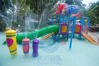 Adventure Park Rain Splash Pad Toys Fiberglass Column Fountain Spray Set