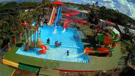 Hotel Playground Water Park Slide Equipment Fiberglass HDG Steel