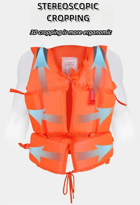 Good price EPE Foam Orange Swimming Life Jackets Commercial Water Park Life Vest for Adults and Kids online