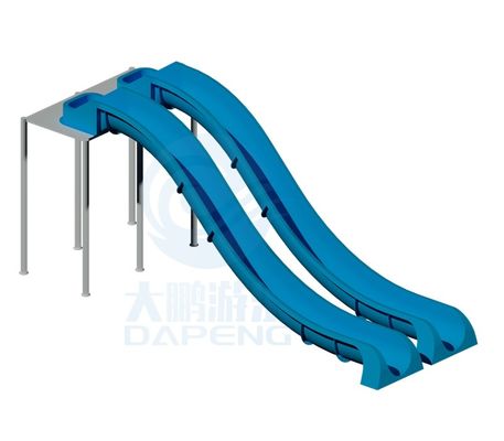 Good price Above Ground Swimming Pool Kiddies Rides Water Park Equipment Fiberglass Water Slide Part online