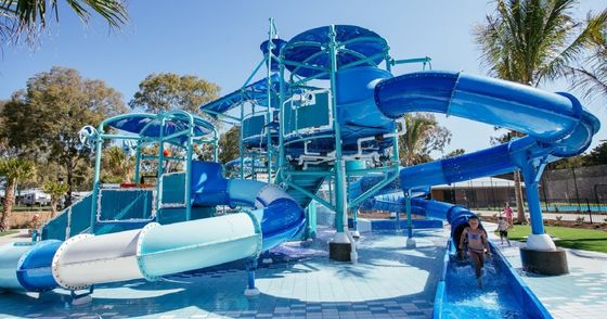 Good price Water Park Playground Outdoor Games Pool Accessories Kids Water Slide Tube Spiral online