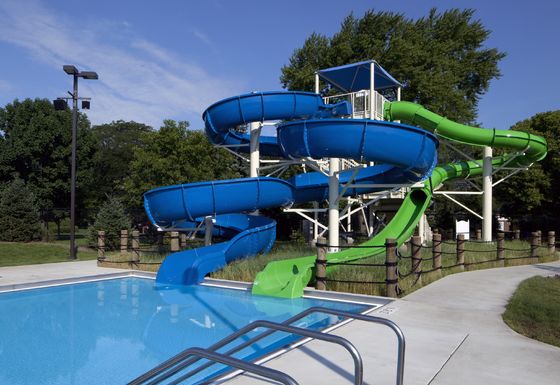 Good price Theme Park Rides Water Games Outdoor Games Fiberglass Swimming Pool Slides Set for Kids online