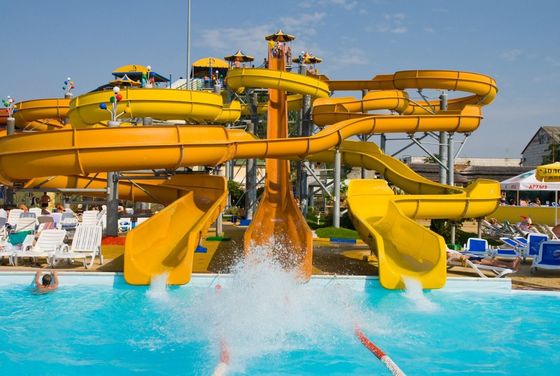 Good price OEM Amusement Park Swimming Pool Rides Big Play Fiberglass Water Slide online