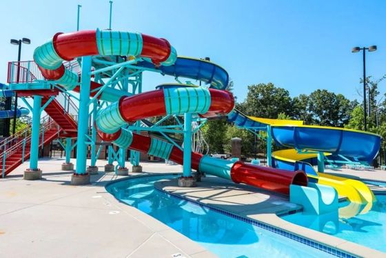 Good price OEM Water Amusement Park Facilities Ground Pool Tube Big Water Slide online