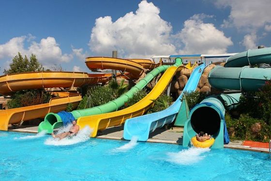 Good price OEM Outdoor Commercial Water Park Swimming Pool Equipment Fiberglass Slide online