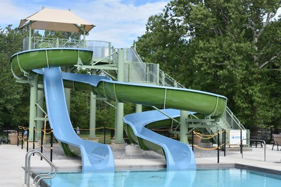 Good price 1 Person Fiberglass Water Slides 5 meters Height online