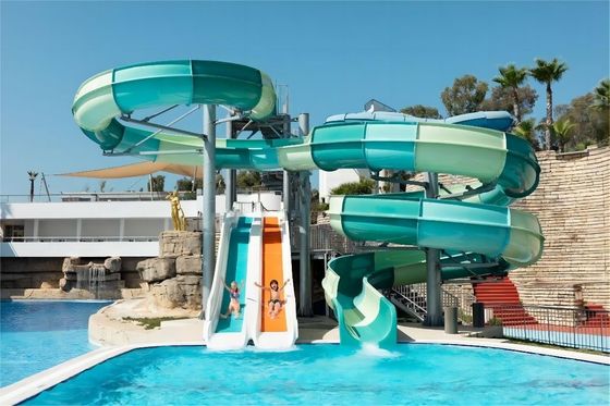 Good price 5 Person Fibreglass Pool Water Slide Amusemrnt Park Rides Children Accessories online
