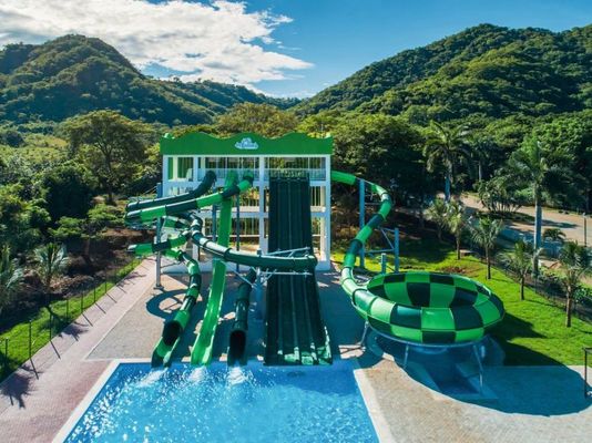 Good price 220 M3/H 12mm Fiberglass Water Park Slide For Children Water Park Play Equipment online