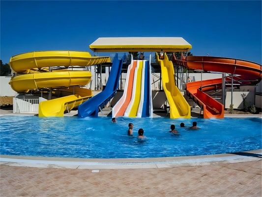 Good price Anti Corrosion Fiberglass Slides Outdoor Water Games Aquatic Park Child Play Equipment online