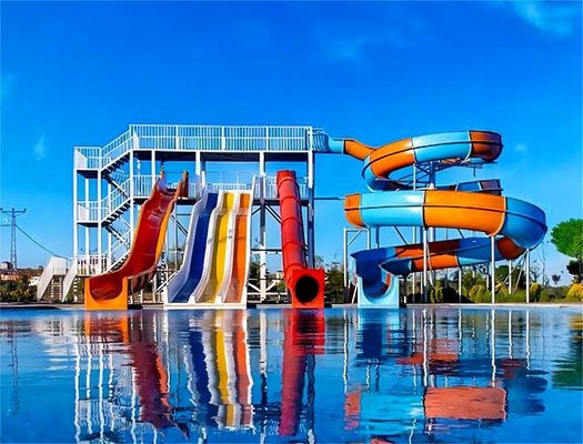 Good price Amusement Park Rides Kids Big Water Play Slides 3 Meter Height For Swimming Pool online