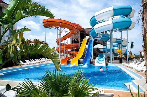 Good price 18.5Kw Water Play Area Equipment Large Pool Slide Outdoor Playground Accessories online