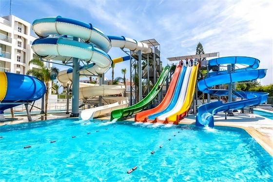 Good price Outdoor Amuse Park Fiberglass Pool Water Slide Play Equipment online