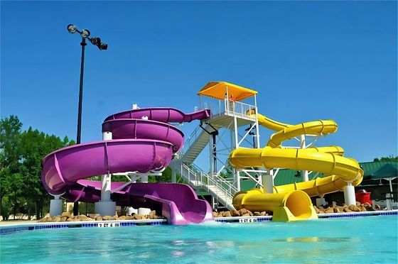 Good price OEM Outdoor Children Play Park Amusement Pool Guangzhou Fiberglass Water Slide for Kids online