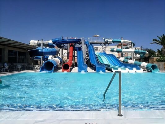 Good price ODM Outdoor Kids Playground Equipment Playhouse Fiberglass Water Slide for Children online