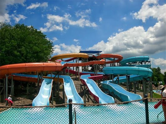 Good price OEM Outdoor Commercial Playground Play Rides Swimming Pool Fiberglass Water Slide for Kids online