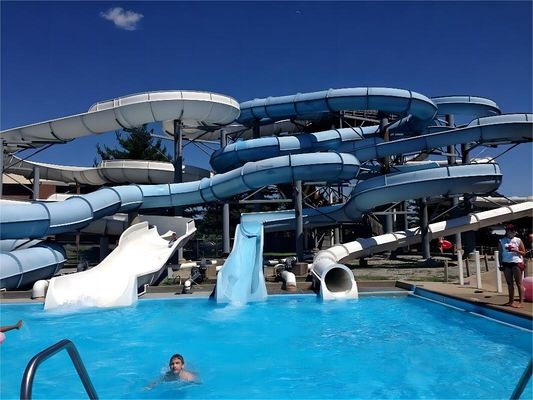 Good price OEM Outdoor Commercial Water Park Playground Games Fiberglass Slide for Kids online
