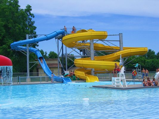 Good price OEM Outdoor Amusement Park Children Water Play Accessories Fiberglass Slide online