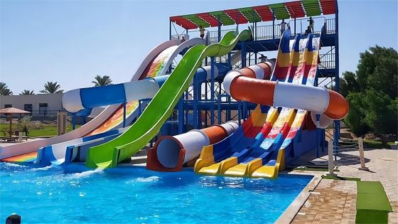Good price Fiberglass kiddie fun slide Amusement Aqua Water Park Swim Toy Pool Rides online
