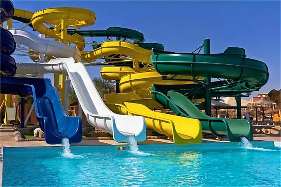 Good price Outdoor Water Sports Games Rides Kids Fiberglass Slide Customized Color online