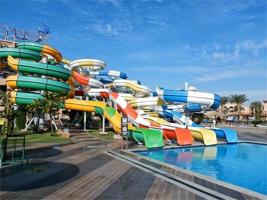 Good price Swimming Pool Fiberglass Water Slide For Kids  Commercial Theme Park Playground Amusement Rides online