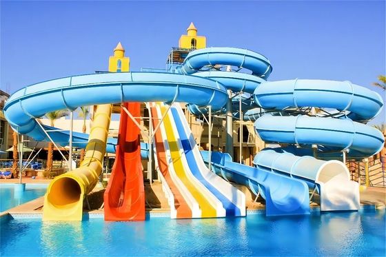 Good price 8m Height Water Park Slide Underground Swimming Pool Equipment online