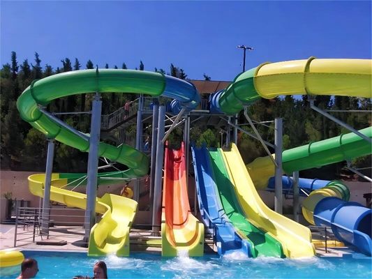 Good price OEM Water Entertainment Equipment Fiberglass Slide For Amusement Park online