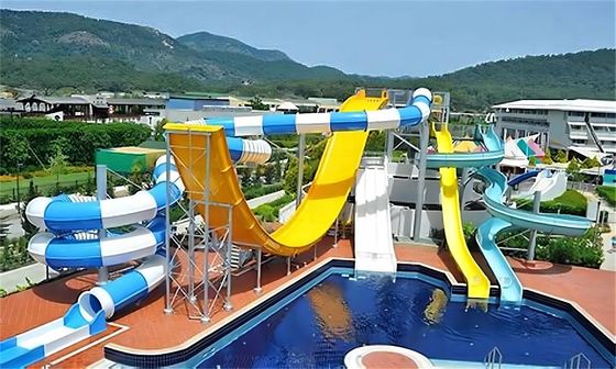 Good price ODM Outdoor Amusement Water Park Playground Equipment Spiral Slide online