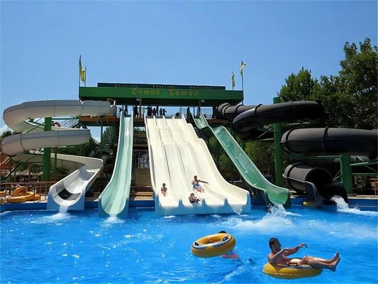 Good price Adults Water Park Playground Equipment Amusement Fiberglass Slides online