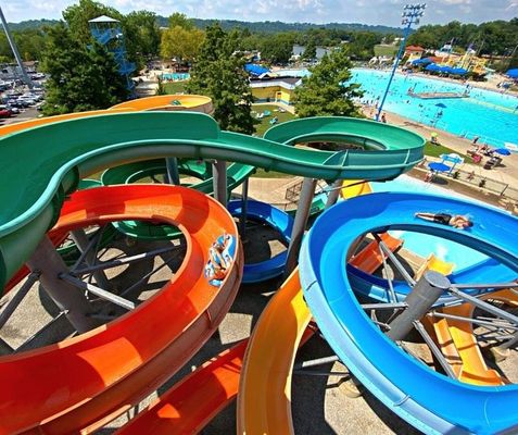 Good price Kids Aqua Water Park Design Rides Tube Fiberglass Slide For Outdoor Games online